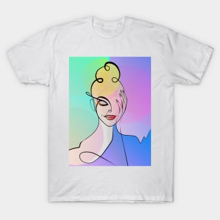 Woman Illustration - Pop Art T-Shirt